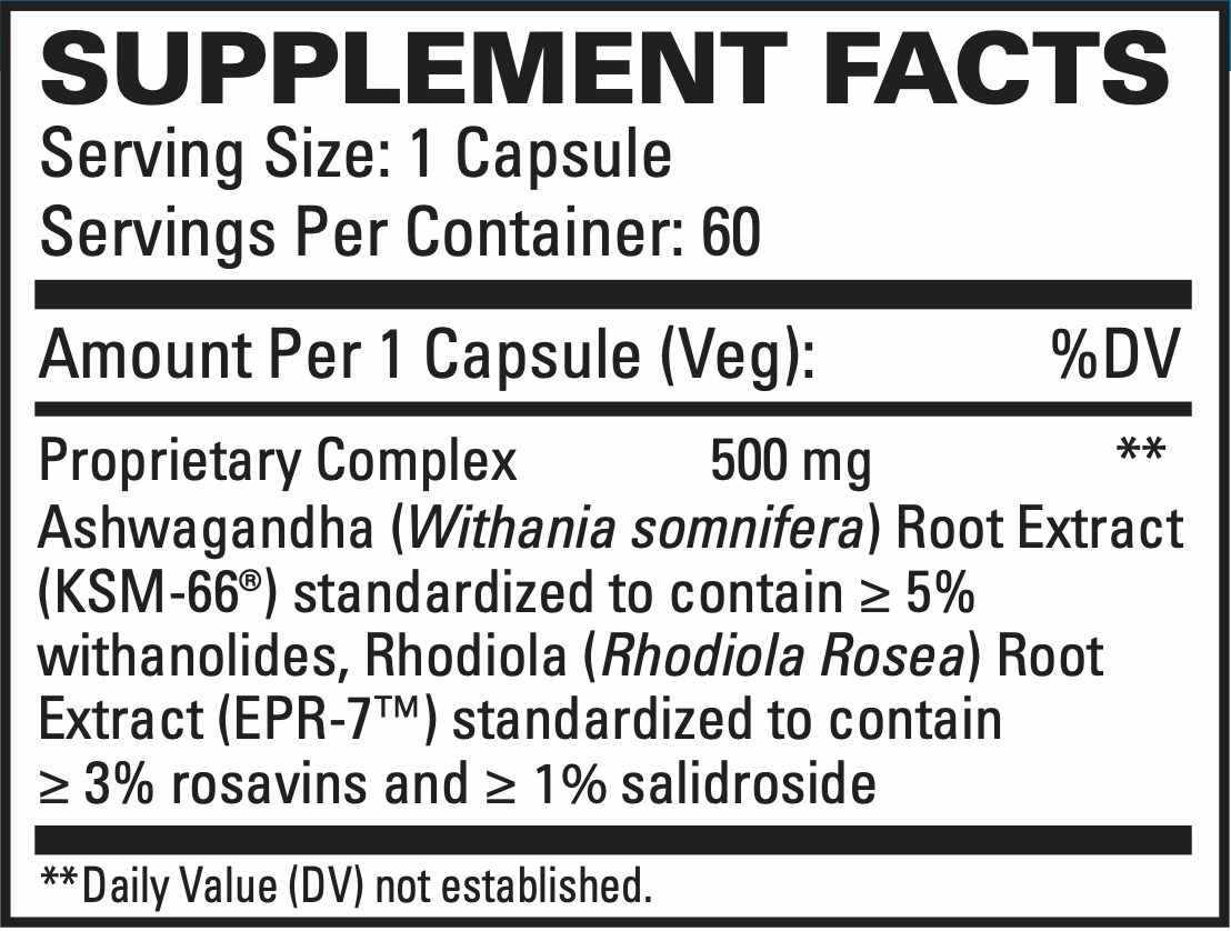 Ashwagandha Complex supplement facts