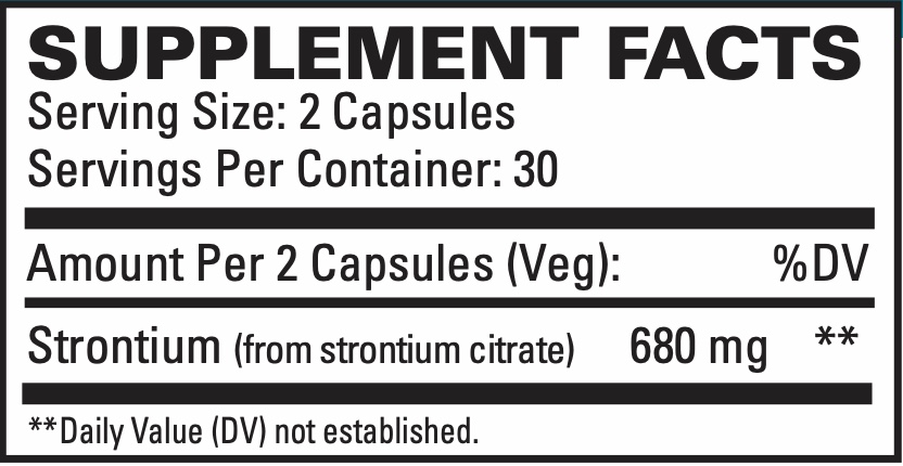 Strontium supplement facts